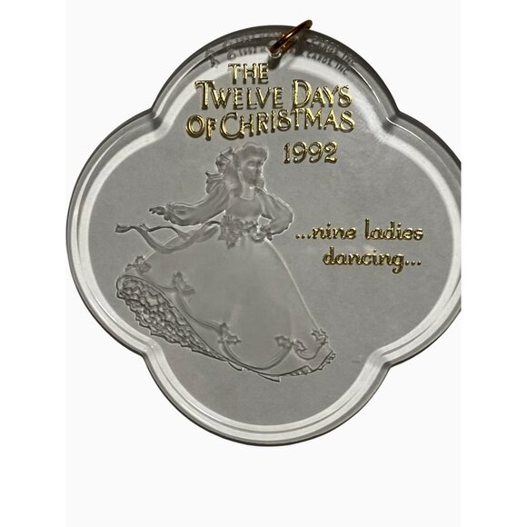 Hallmark Keepsake Ornament 1992 Twelve Days Of Christmas Nine Ladies Dancing - Picture 6 of 10
